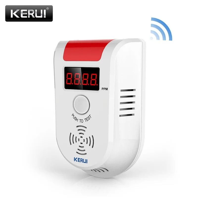 KERUI WGD13 цифровой светодиодный дисплей беспроводной WiFi LPG LNG детектор утечки