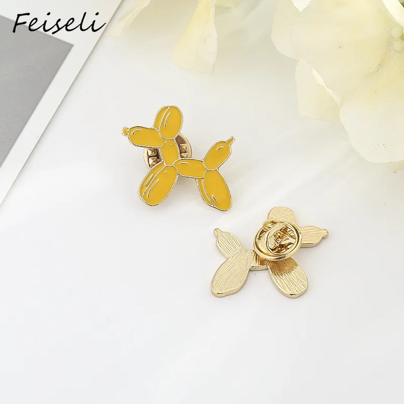 Эмалированная брошь Feiseli в форме чихуахуа собачки бульдога для студентов одежда