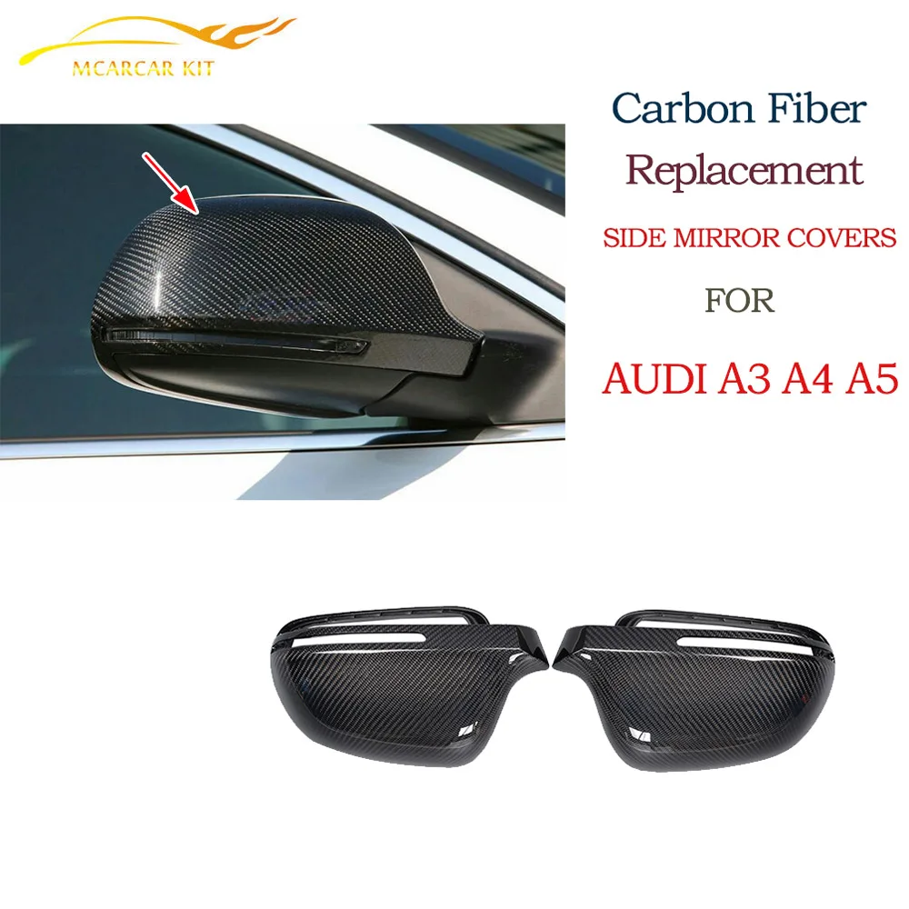 Carbon Fiber Replacement Wing Mirror Covers for Audi Q3 A4 B8 S4 RS4 2008 - 2010 A5 S5 8T 2007 2009 | Автомобили и мотоциклы