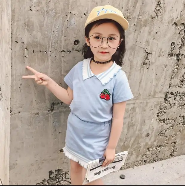 Костюм для девочек из двух предметов летняя Новинка 2018|Комплекты одежды девочек|