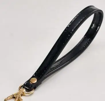 IMIDO Genuine Leather Strap for Clutch Replacement Strap Bag Hand Belt Accessory hardware Handbags Men Women sangle sac STP151 - Цвет: Black