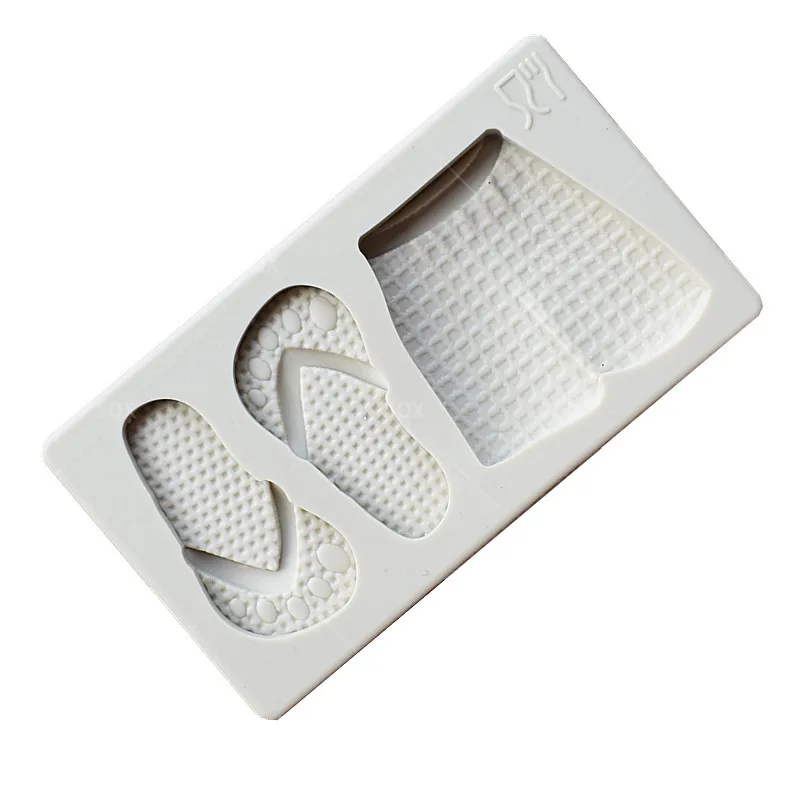 Тапочки шорты помадки формы для выпечки торта силиконовые инструменты украшения