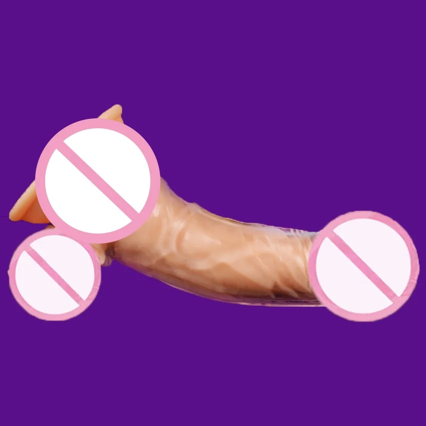 Zerosky Reuseable Penis Sleeve Extender Delay Ejaculation Double Hole Dildo Realistic Cock Condom Sex Toys for Men | Красота и