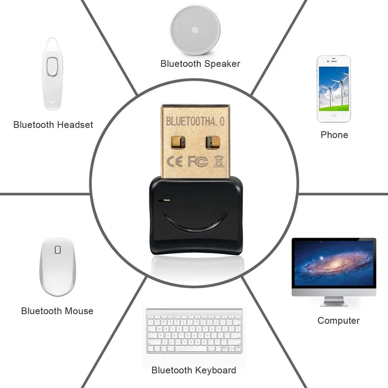 Приемник Bluetooth Hongsund для компьютера и ноутбука|Адаптеры брелки USB/Bluetooth| |