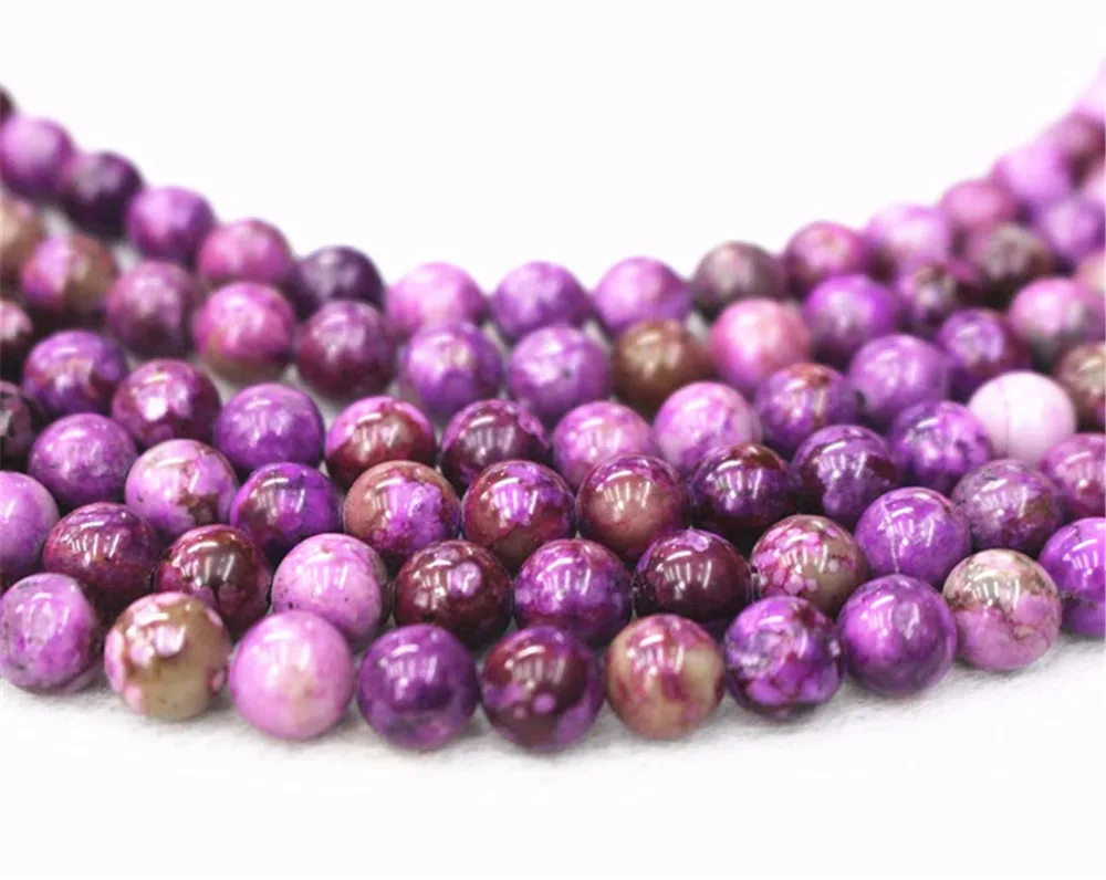 Sugilite бусины, 4 мм 6 мм 8 мм 10 мм 12 мм 14 мм Sugilite Круглые бусины. Сделай своими руками ювелирные изделия драгоценные бусины аксессуар