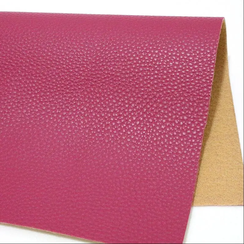Hot pink 21*29 см A4 размер 1,0 мм личи из искусственной кожи искусственная личи из искусственной кожи лист ткани DIY ремесла - Цвет: Hot pink