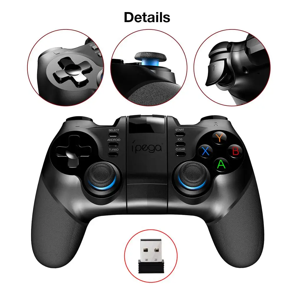 PG 9156 Бэтмен Bluetooth беспроводной контроллер 2 4G приемник Поддержка PS3 игровая