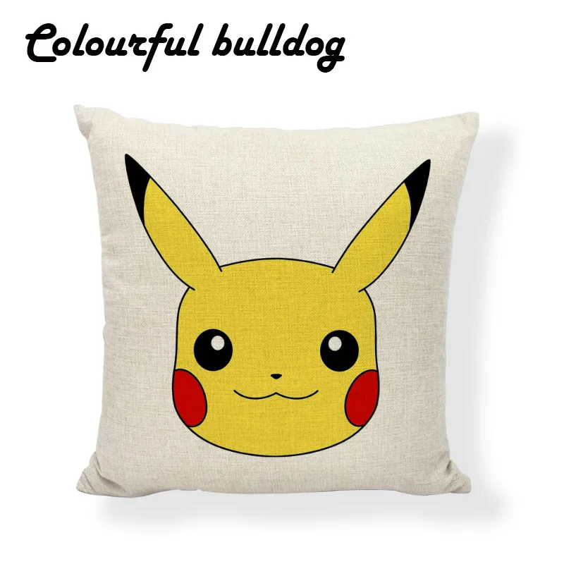 10 Горячая kawaii pokemon чехлы на подушки Рождество Шиншилла любовь дома декоративные гостиной диван сиденье квадратная Свадебная наволочка - Цвет: 10