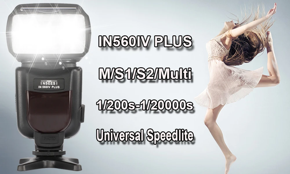 INSEESI IN560IV плюс универсальный Камера Вспышка Speedlite фонарик для Canon 6d 60d 5d mark iii 550d 1100d 650d 600d 700d 7d 5d3