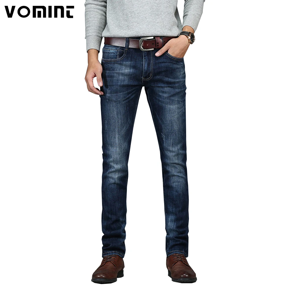 Новый бренд Для мужчин Джинсы для женщин эластичные Ткань стройный Джинсовые