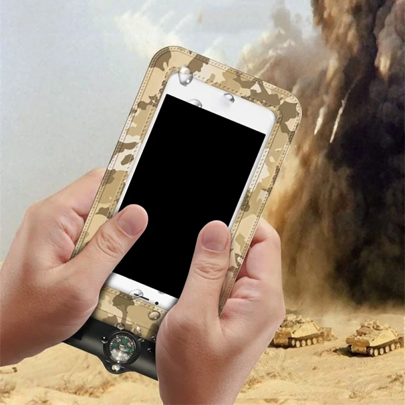 Пляжная спортивная водонепроницаемая сумка для телефона прозрачная защитная