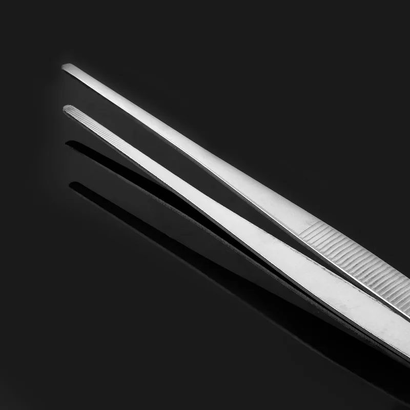 Новинка, 1 шт. Пинцет из нержавеющей стали для живого растения, плоскогубцы для аквариума, прямые локоть, аксессуары для аквариума, инструмент 11,", новинка - Цвет: Straight