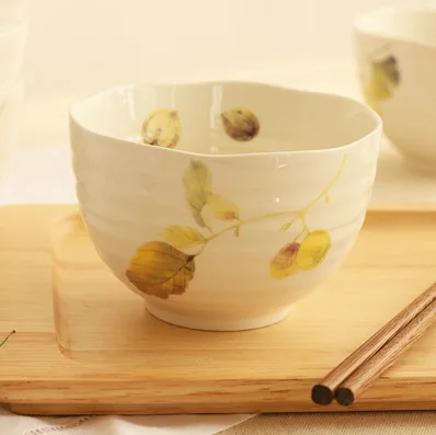 Керамическая японская посуда и ветряная Осенняя чаша миска для риса домашние