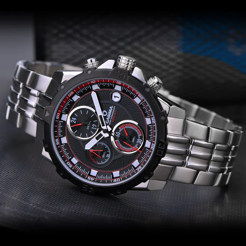 Часы CASIMA мужские кварцевые в стиле милитари роскошные модные светящиеся