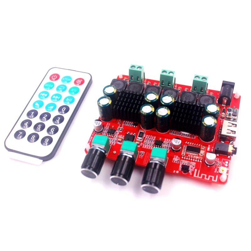 HiFi TPA3116D2 4,2 Bluetooth 2,1 канальный стерео цифровой аудио усилитель мощности сабвуфера плата 50 Вт* 2+ 100 Вт fm-радио USB Mp3 play