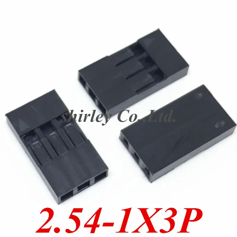 

200PCS 2.54mm 3Pin 3P Dupont Connector Dupont Housing Plastic Shell Plug Dupont Jumper Wire Cable Pin Header