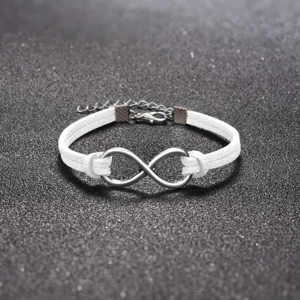 OBSEDE, модная бесконечная веревка, браслет, ручная работа, 15 цветов, серебряный, корейский, бархат, кожа, модная, обертывание, кожа, ювелирные изделия для женщин и мужчин