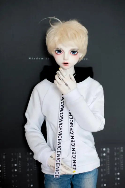 

BJD Кукольное пальто, бейсбольная куртка для 1/3 BJD, аксессуары для кукол, с контрастной шляпой, пальто для отдыха, Одежда BJD