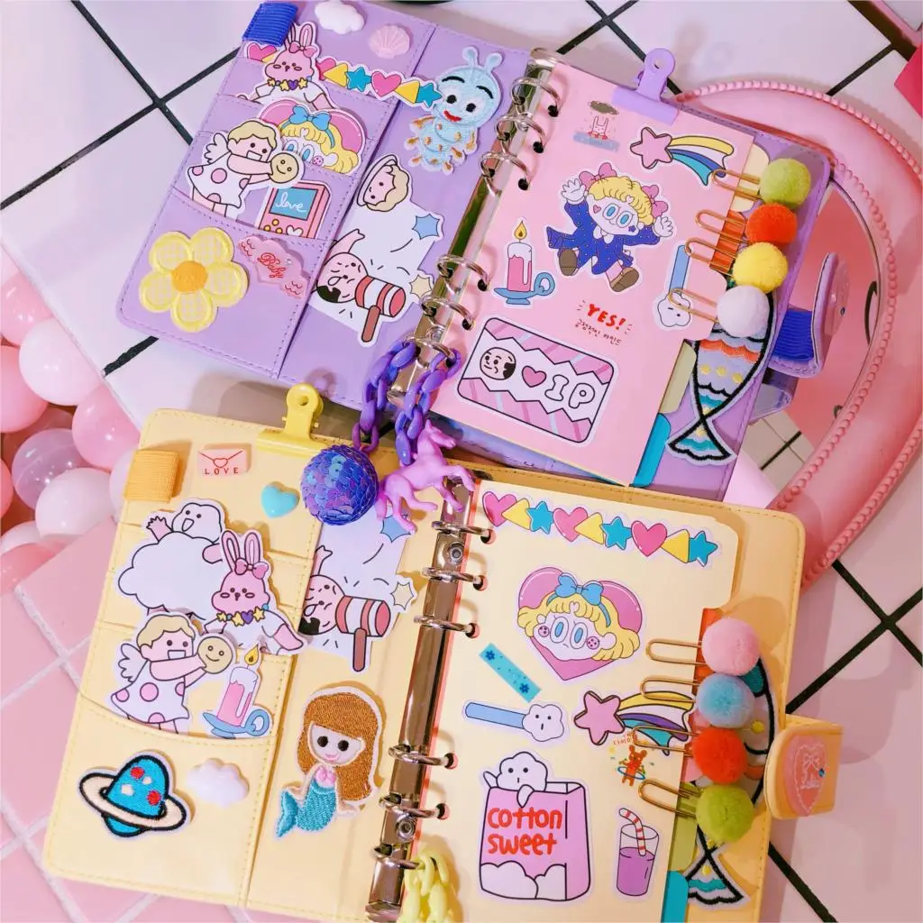 2019 INS Love Girls Planner Book Suit A6 спиральная записная книжка ручная книга поставка для