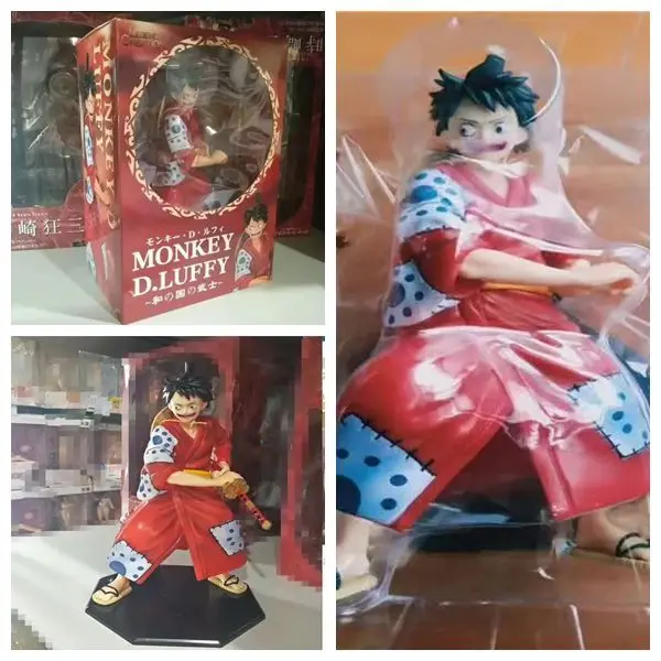 Аниме цельный обезьянка D Luffy кимоно Самурай вера. ПВХ экшн-фигурки коллекционные