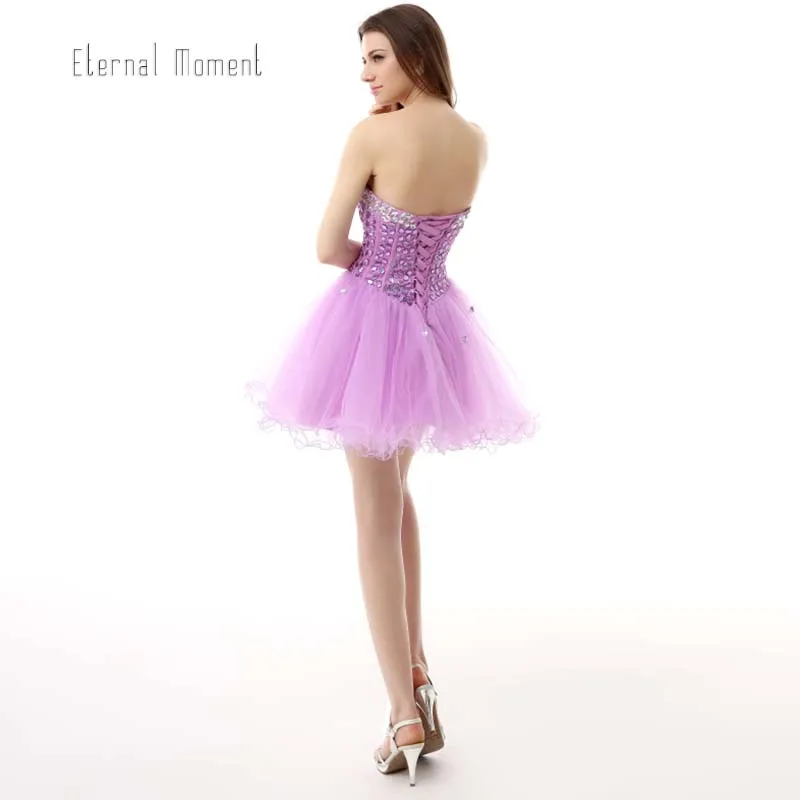 Вечная момент с открытыми плечами Милая рукавов платье Homecoming линии спинки