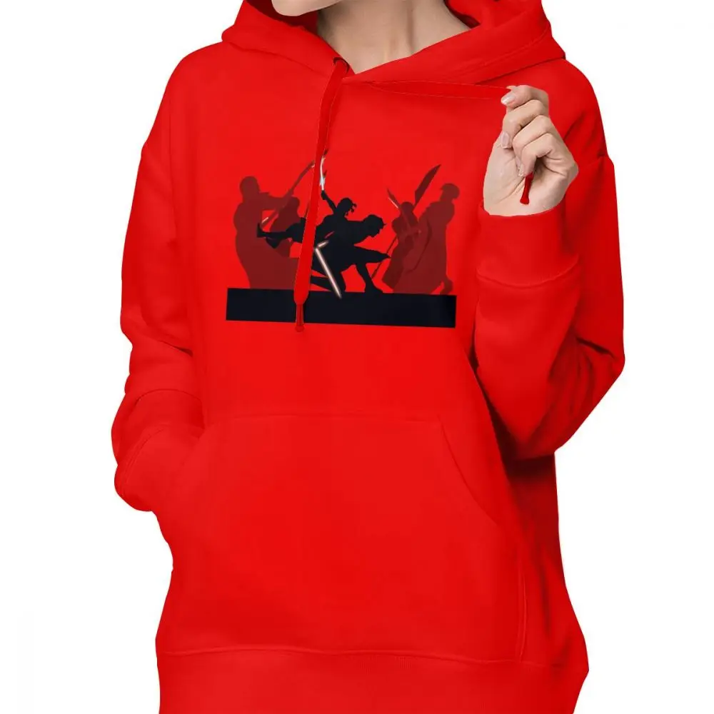 Звездные войны Толстовка Kylo Ren And Rey Vs Snoke S Praetorian Guard толстовки Kawaii толстовки с принтом женские красные пуловеры с капюшоном