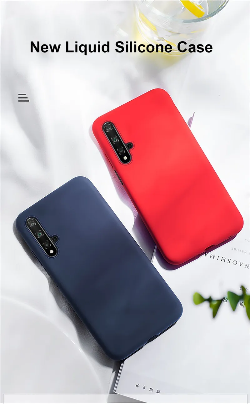 Роскошный жидкий силиконовый чехол для huawei Honor 10 Lite 10i 9 20 Pro 8s 8A 8 20s 8X 9X PREMIUM Global Silicon Cell мягкая задняя крышка