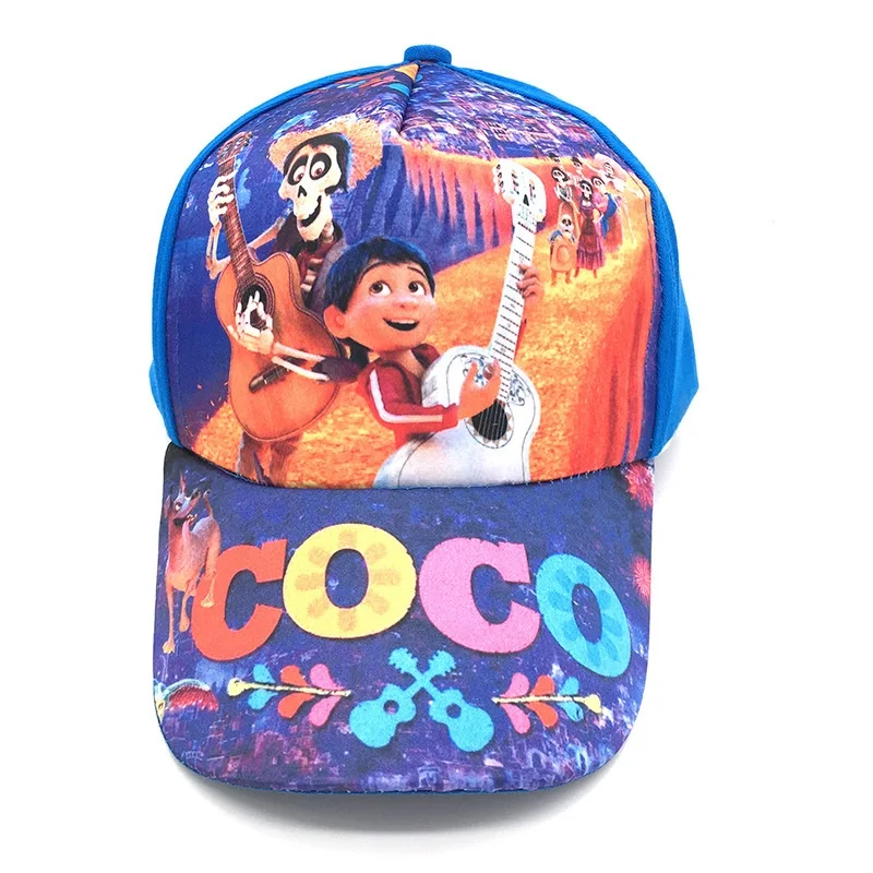 COCO 6 стилей 3D Мультяшные шляпы Коко Моана Тролли "Божья коровка" Для детей, на лето солнцезащитные очки спортивная бейсболка, шапка подарок для детской вечеринки - Цвет: COCO