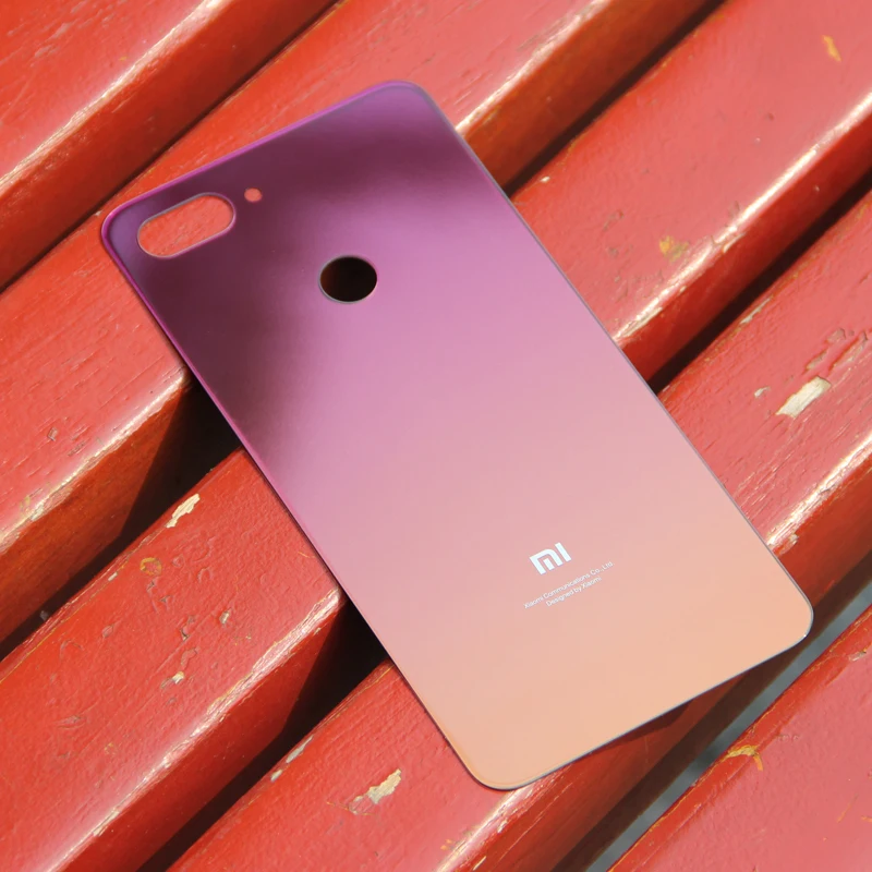 XIAOMI Original Glass Battery Rear Case For Xiaomi 8 Lite Mi8 Back Cover Phone Backshell Cases | Мобильные телефоны и
