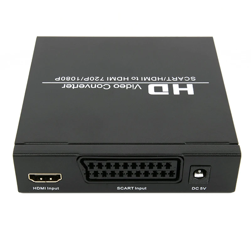 SCART to HDMI конвертер Full HD 1080P видео аудио HDTV для XBox EU вилка Upscaler AV PAL NTSC адаптер