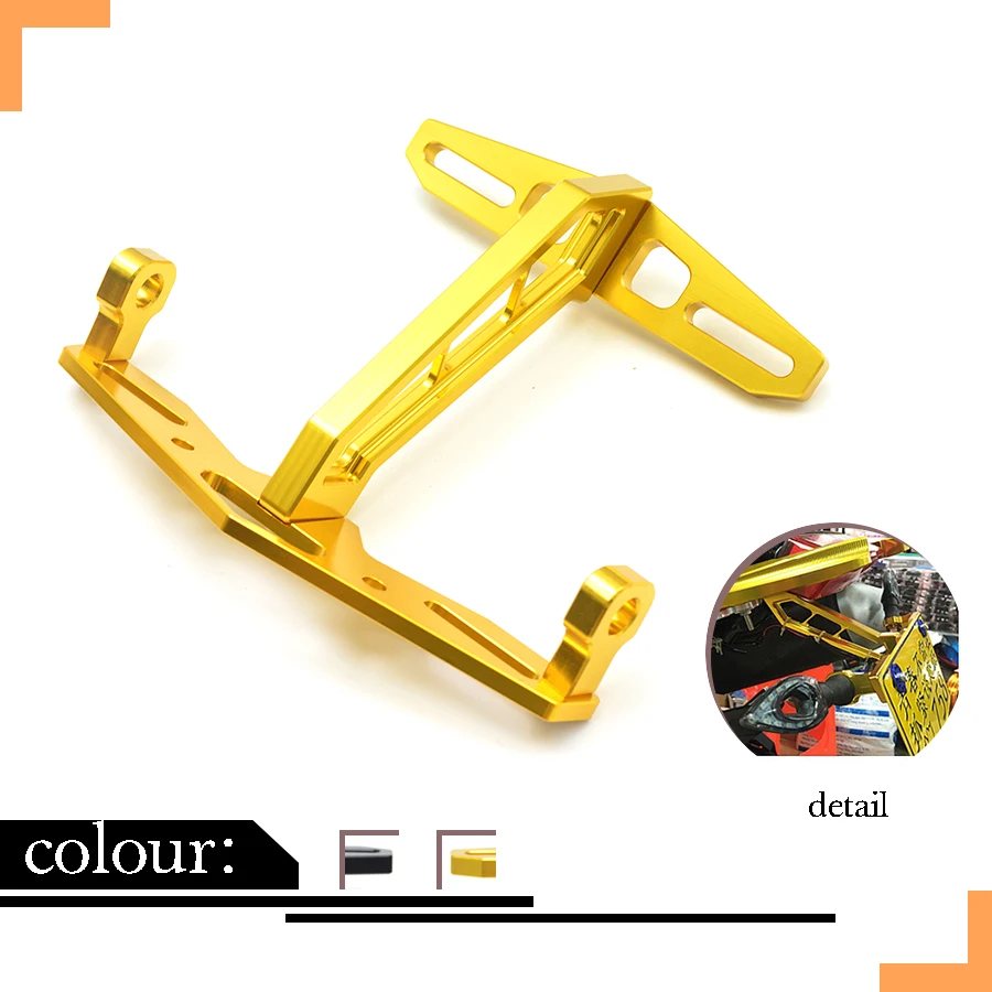 Высокое Качество Золотой цвет Мотоцикла Кронштейн Номерного знака Для HONDA