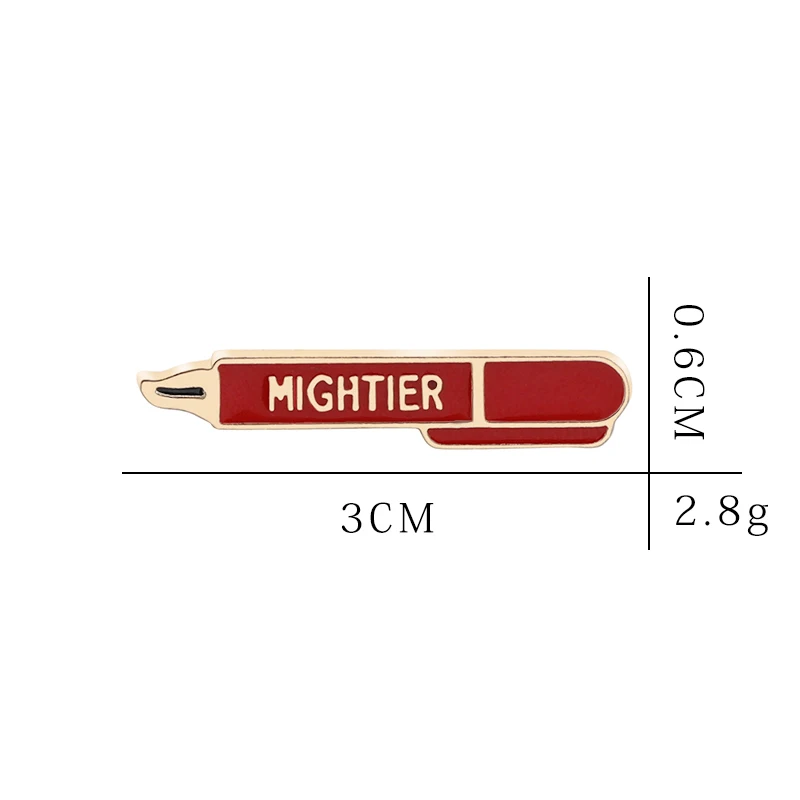 2 Цвета ручка шпильки сильнее Pin эмаль на булавке Броши Булавки лацкан аксессуары