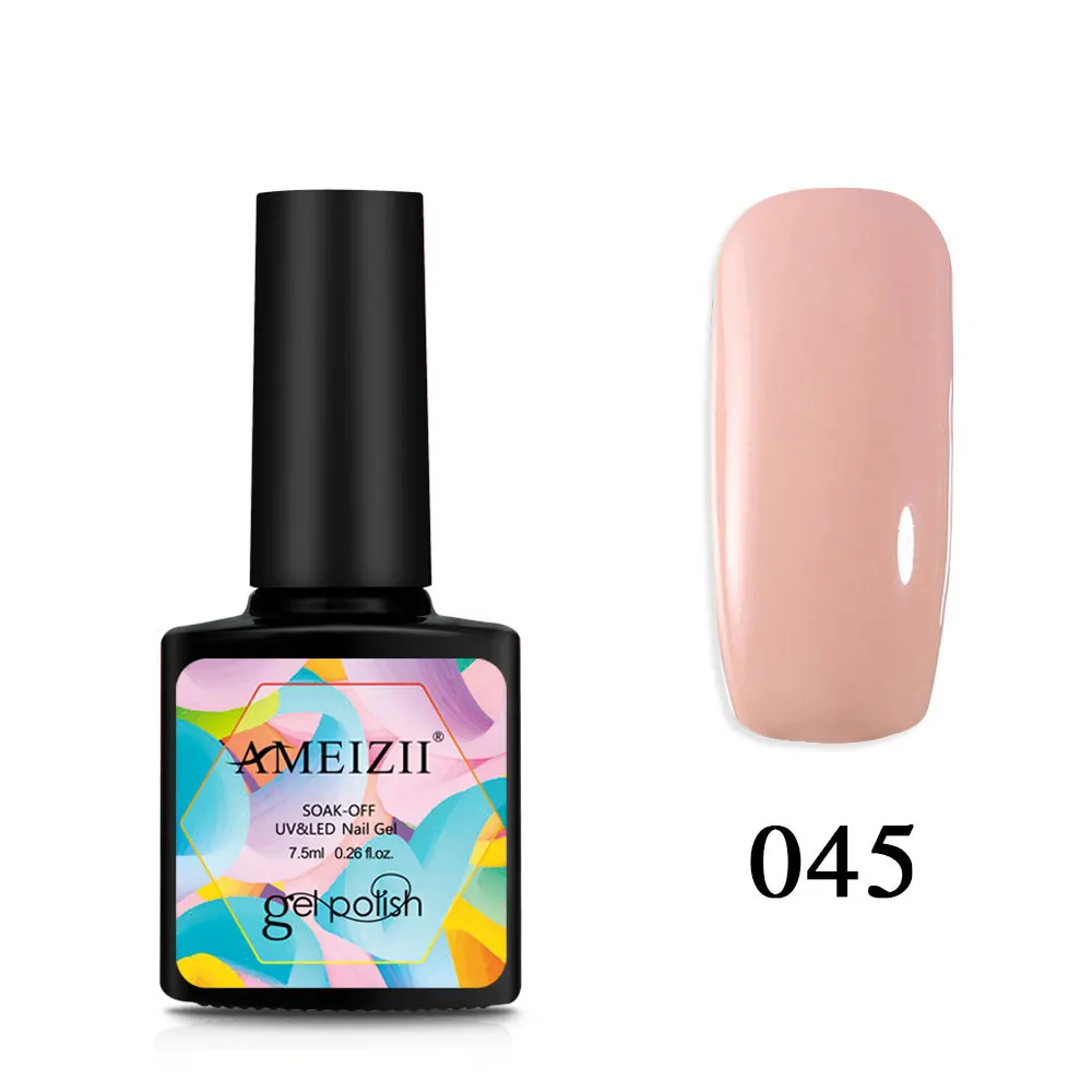 AMEIZII УФ-гель для ногтей, серый, красный, розовый, Гель-лак для ногтей, впитывающий верх, Базовое покрытие, гель-праймер для ногтей, лак, маникюрный лак, 24 цвета - Цвет: 045