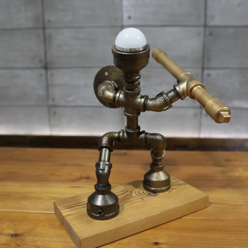 1 шт. винтажная чердак арт настольная лампа-деко светодиодные лампы настольные