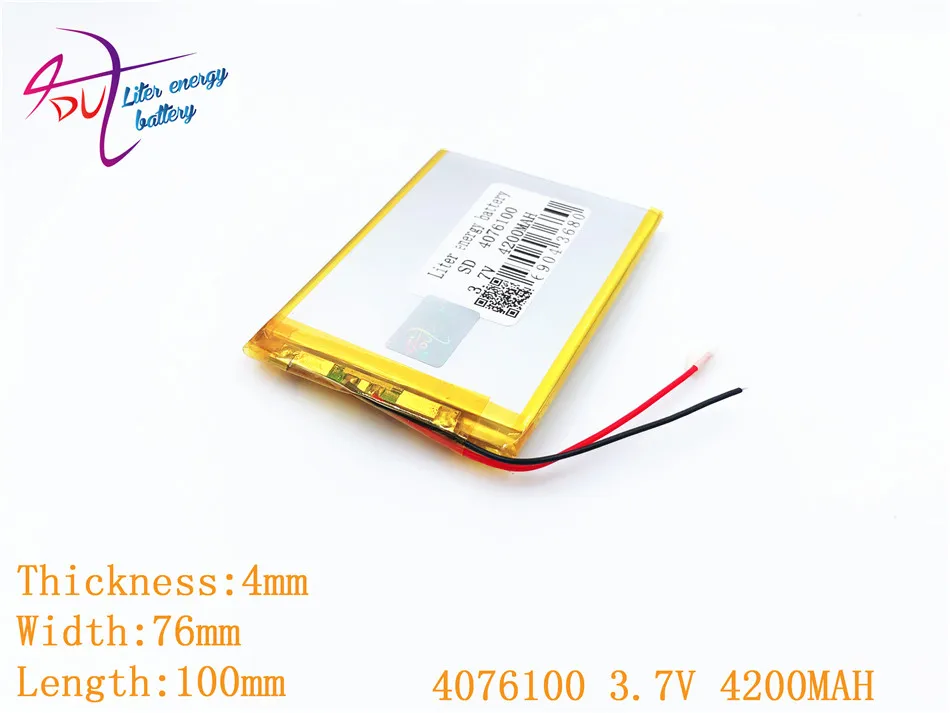 3 7 V 4200 Mah планшет батарея бренд Gm литий-полимерная 4076100 4075100 литиевая | Электроника