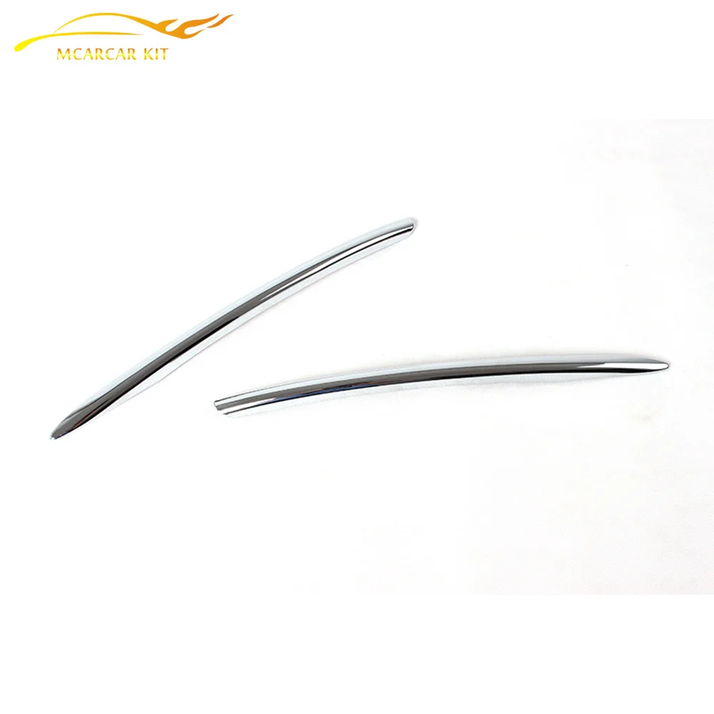ABS Chrome Front Fog Light Lamp Cover Strips Decoration Trims Kit Fit For Volkswagen VW Golf 7 VII MK7 2014 Car styling | Автомобили и