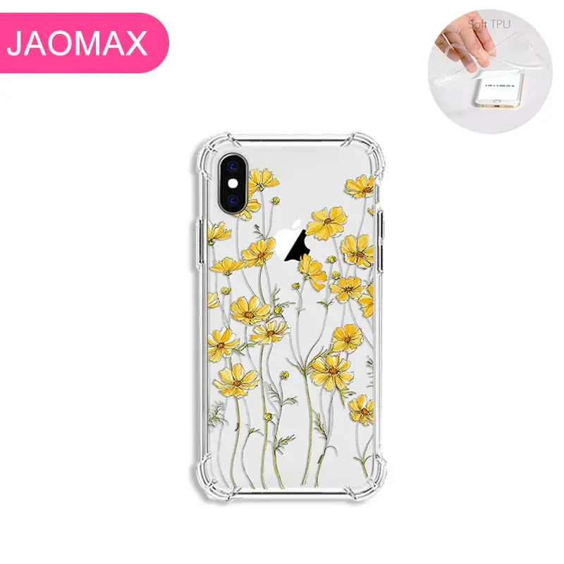 Мягкий силиконовый прозрачный противоударный чехол Jaomax для iPhone 11 7 8 6 S Plus Xs Max Xr