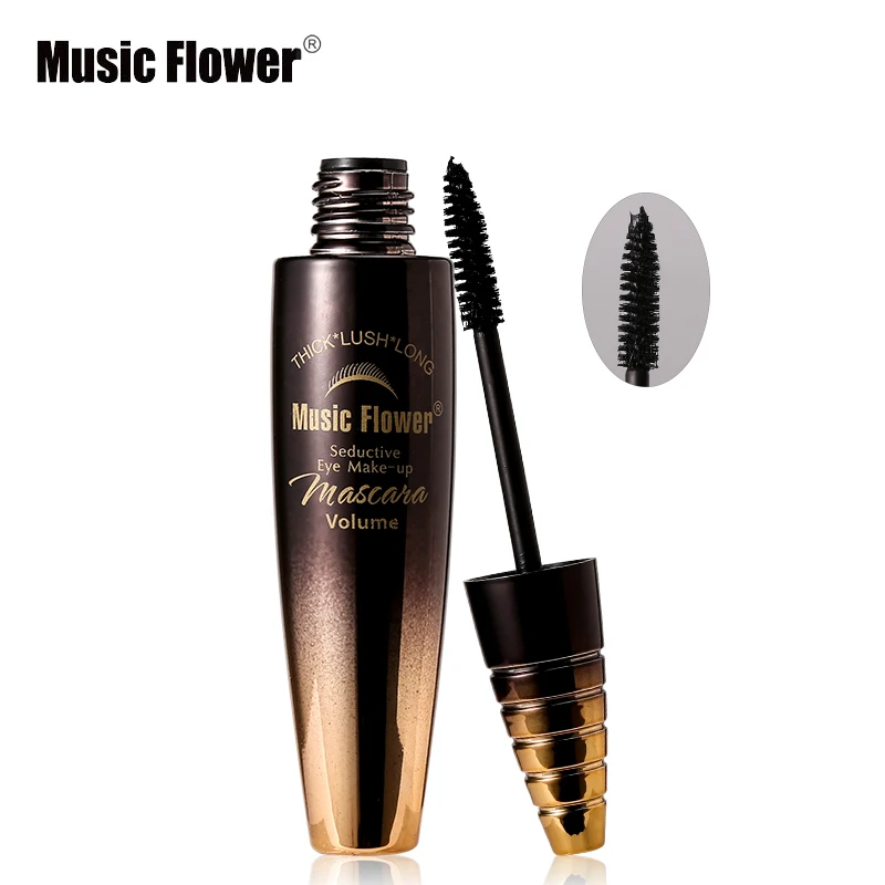 Тушь для ресниц Music Flower ультрачерная тушь макияжа густая пышная долговечная