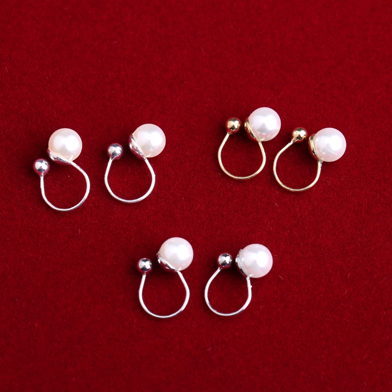 UNNAIER Ретро темпераментная жемчужная клипса для ушей без проколов высокое чувство