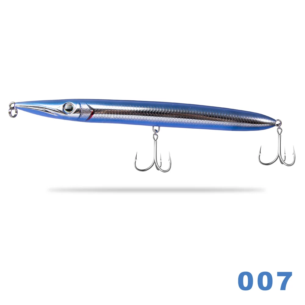 007 (190mm 32g) Hunthouse приманка barracuda приманка 190 мм 32 г Длинные литые карандашные наклейки для рыбалки leerfish и bluefish topwater приманки - Цвет: 007 (190mm 32g)