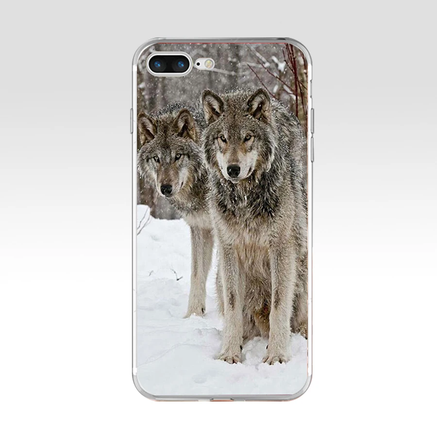 20H классический крутой волк зимний Мягкий ТПУ силиконовый чехол для Apple iPhone 6 6s 7 8