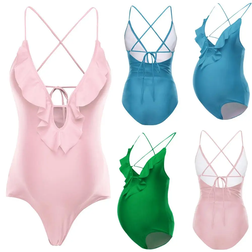 Женское бикини для беременных costumi da bagno donna, купальник для купания, Купальник для беременных, пляжная одежда, 5 цветов