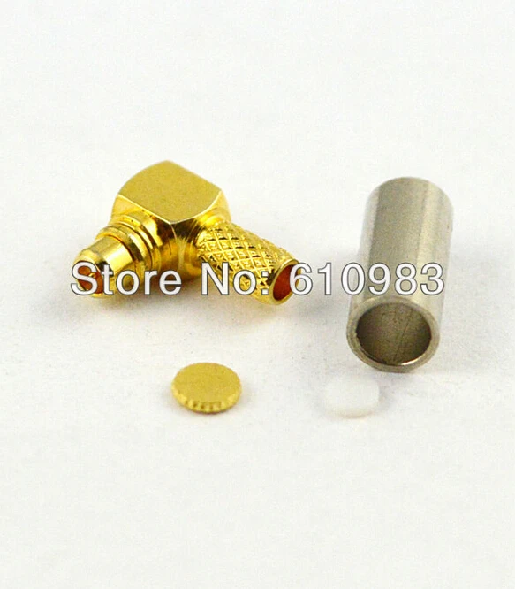 MMCX обжимной штекер прямоугольный разъем для LMR100 RG316 |