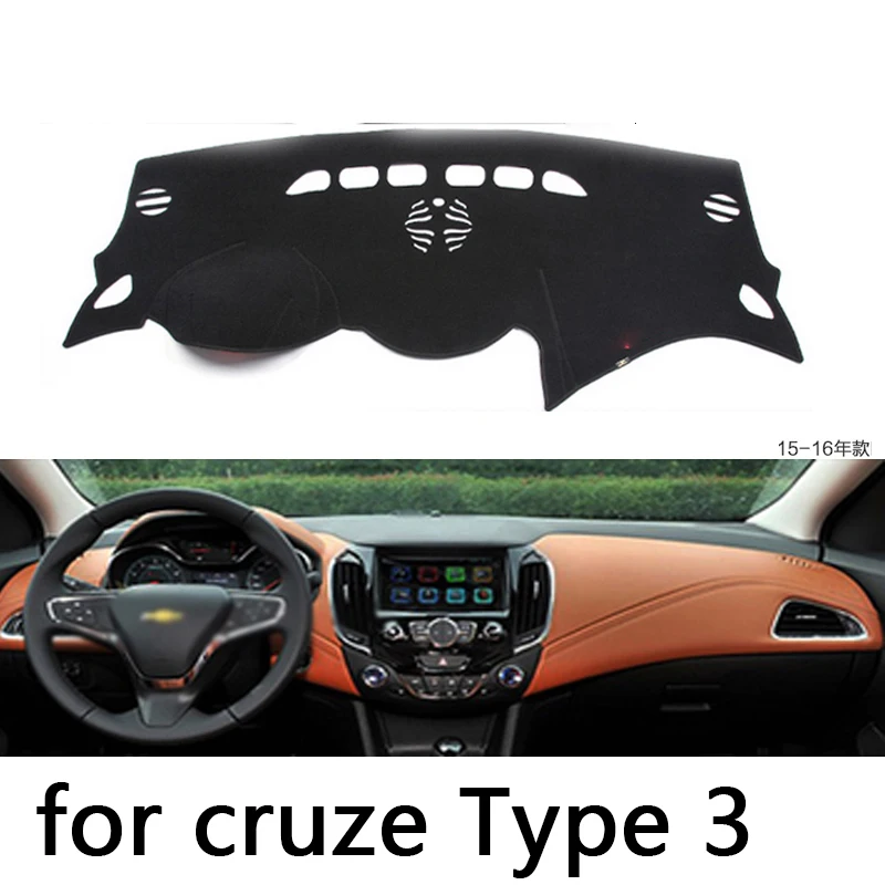 for Chevrolet Cruze 2th 2015 2016 2017 dashboard mat Protective pad Shade Cushion Pad interior sticker car styling accessories | Автомобили