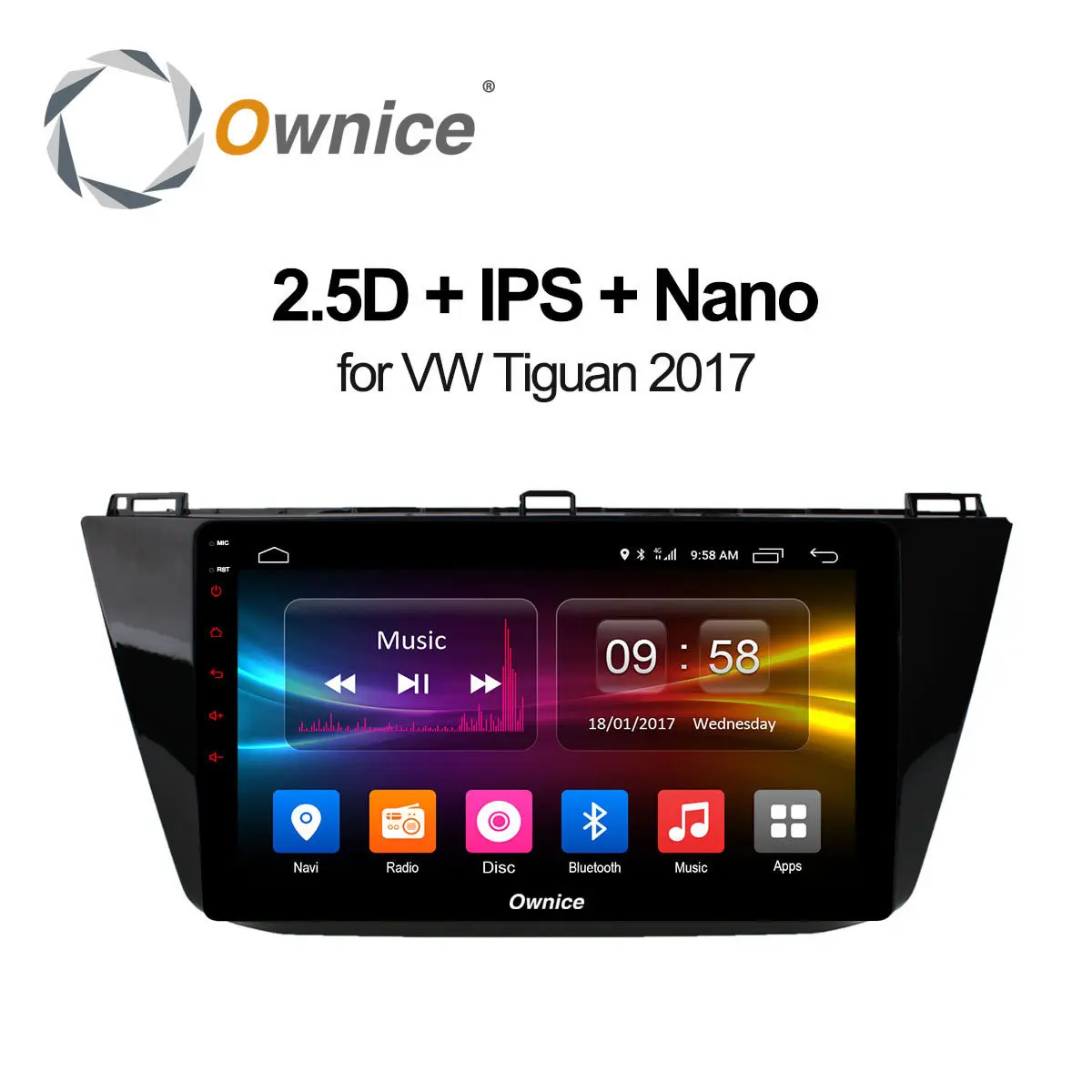 Ownice C500 + 10.1 &quot2 г 32 Android 6.0 Octa 8 ядра dvd gps навигация для VW tiguan 2017 Поддержка 4 SIM dab