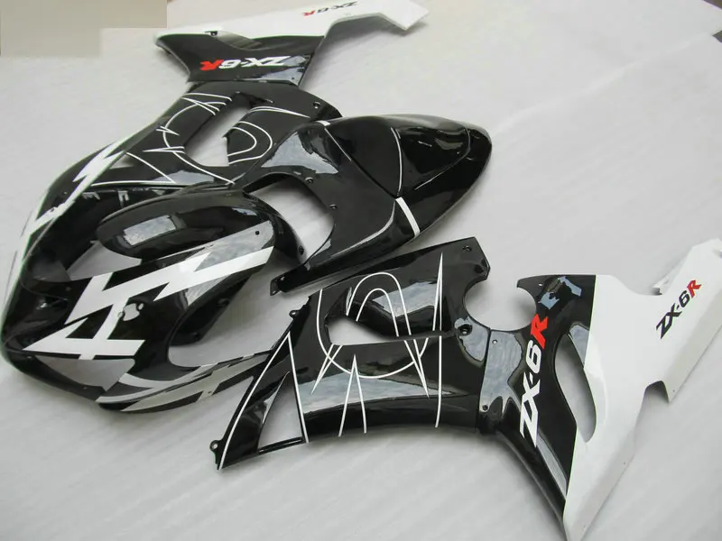Комплект обтекателей для мотоцикла KAWASAKI Ninja ZX6R 636 05 06 ZX 6R 2005 2006 ABS белый глянцевый