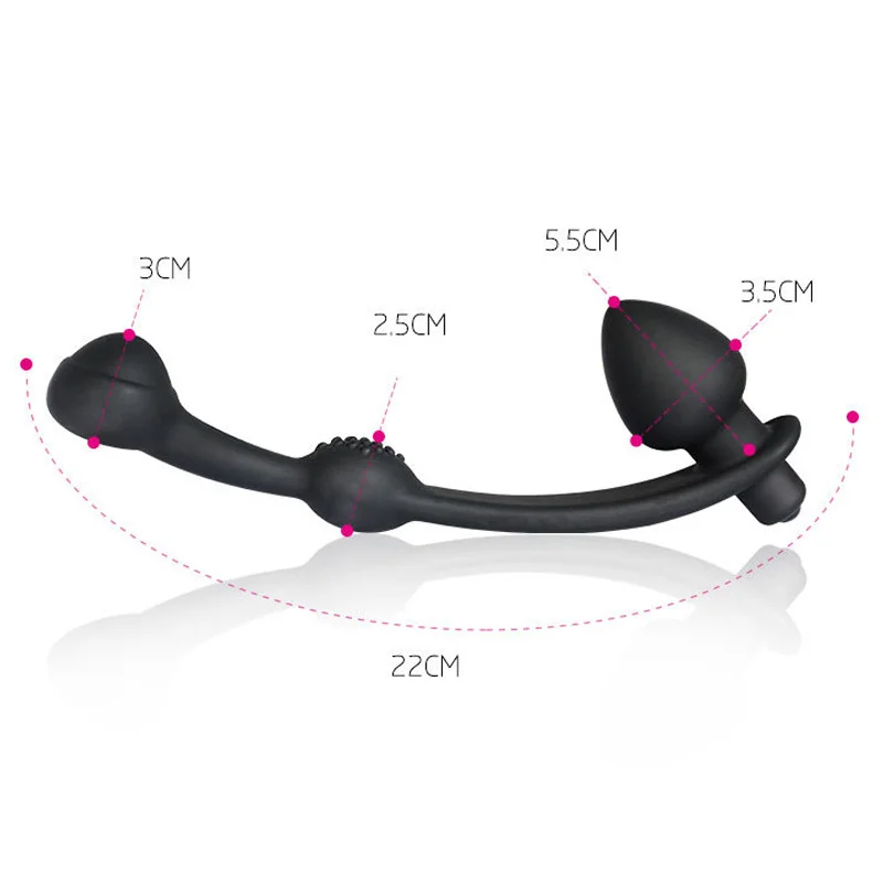 Male G Spot Back Chamber Anal Plug Vibrator Silicone Butt Beads Prostate 10 Speed Massage Adult Sex Toy for Men Gay | Красота и