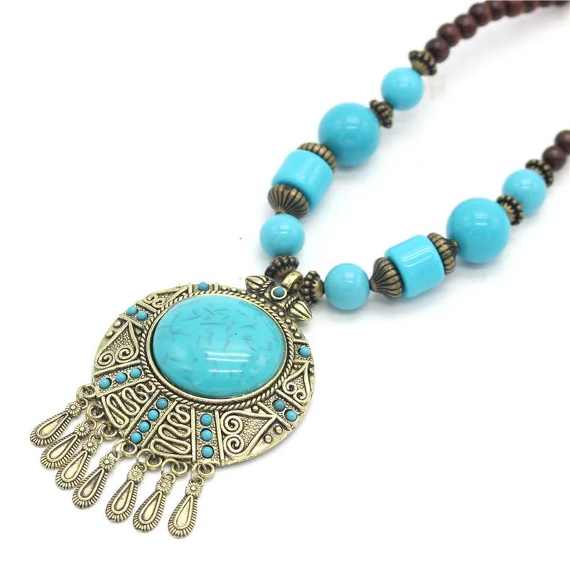 Женское Ожерелье в стиле бохо ADOLPH длинное ожерелье с круглыми кулонами и