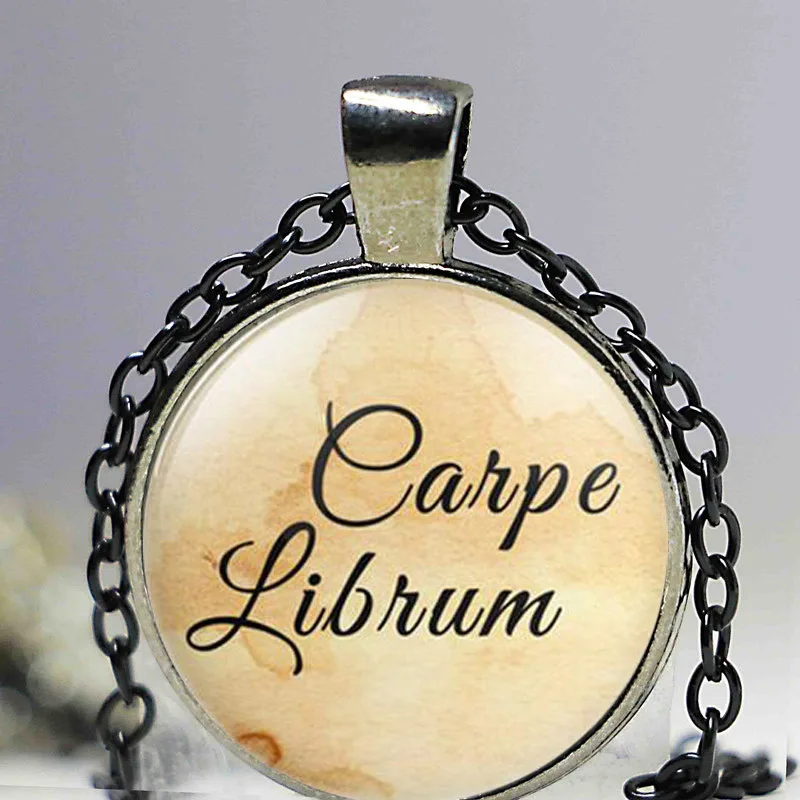 Новая Carpe Librum книга подвеска с цитатой Neckalce Love to Read Book Lover Librarian подарок модные