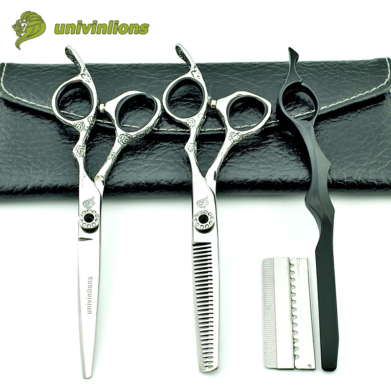 Ножницы Парикмахерские 6 дюймов с гравировкой ножницы-бритва для парикмахеров